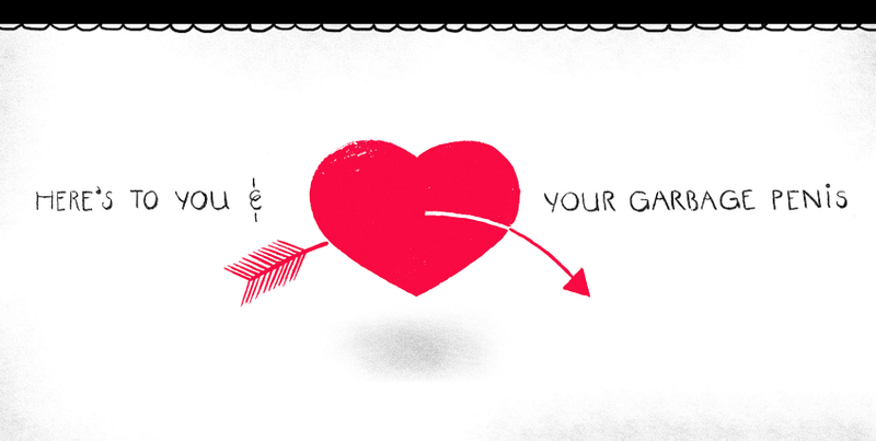 Illustration for article titled We Made Anti-Valentine's Day Cards for Your Not-So-Special SomeoneĀ